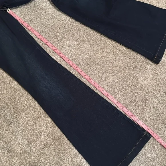 SPANX Blue Flare Wide Leg Jeans - Picture 8 of 8